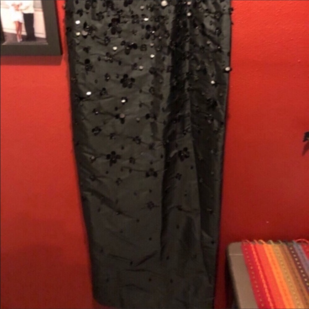 BHLDN Adrianna Papell Rosie Off Shoulder Column Gown - Picture 8 of 13